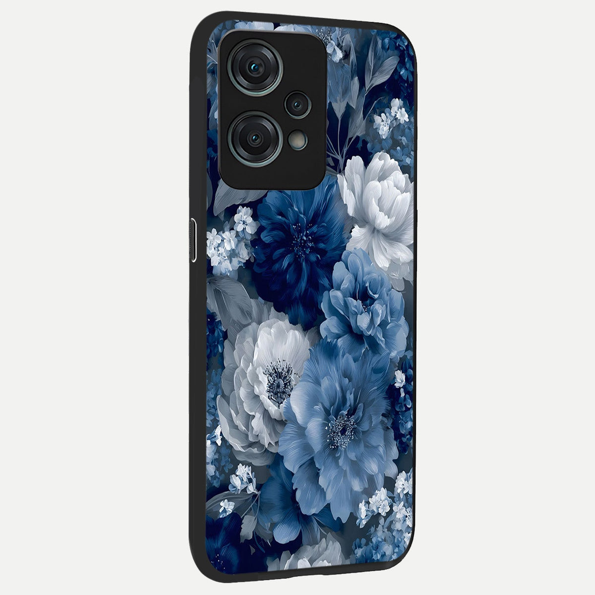 Royal Bloom Garden back cover For Oneplus Nord CE2 Lite slim fit glass case with vibrant aesthetic design