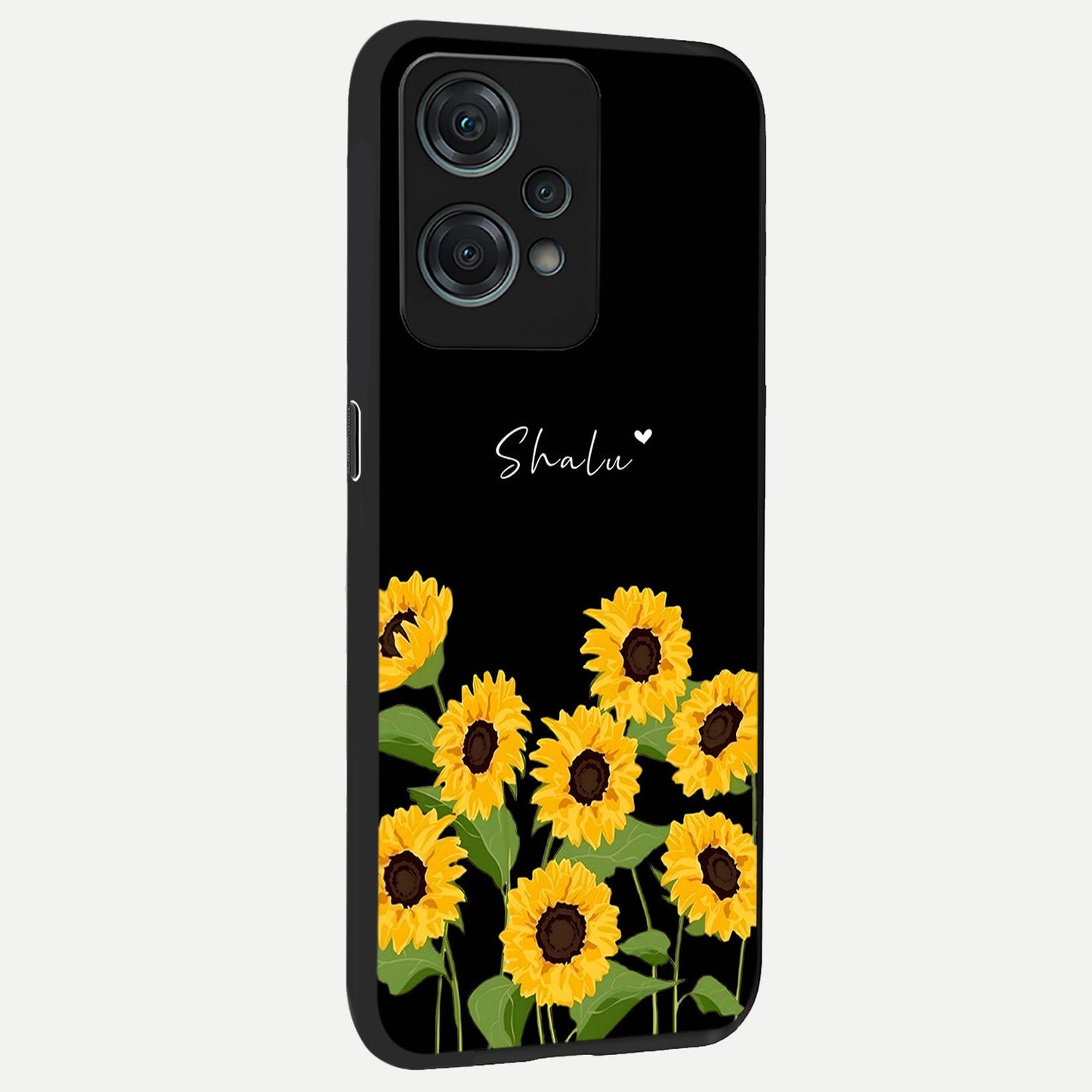 Sunflower Sky Bloom back cover For Oneplus Nord CE2 Lite slim fit glass case with vibrant aesthetic design