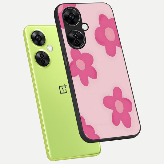 Candy Bloom Dreams phone case For Oneplus Nord CE3 Lite showing premium glass back cover with detailed artwork