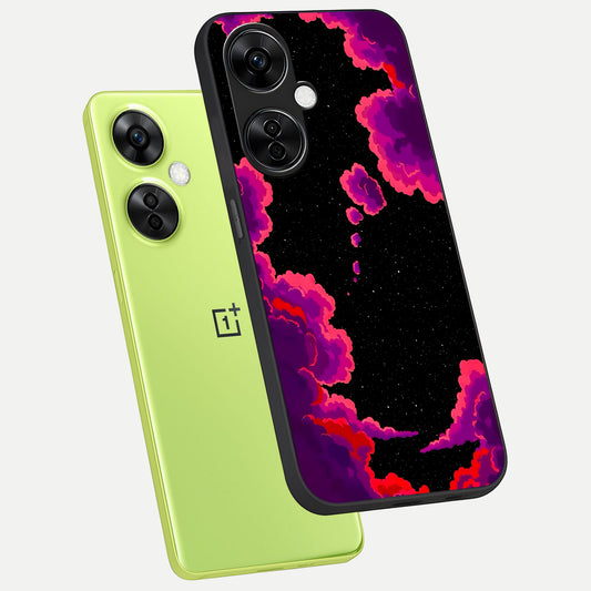Galaxy Dream Frame phone case For Oneplus Nord CE3 Lite showing premium glass back cover with detailed artwork