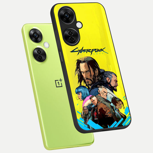 Neon Rebel Genesis phone case For Oneplus Nord CE3 Lite showing premium glass back cover with detailed artwork