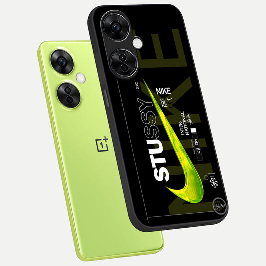 Neon Street Edition phone case For Oneplus Nord CE3 Lite showing premium glass back cover with detailed artwork