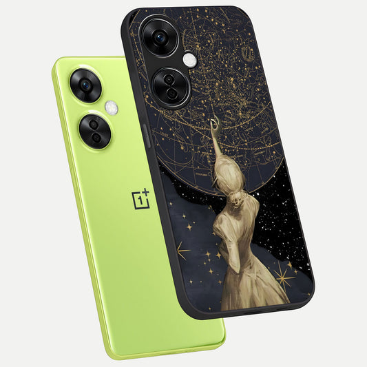 Taylor Swift Girl phone case For Oneplus Nord CE3 Lite showing premium glass back cover with detailed artwork