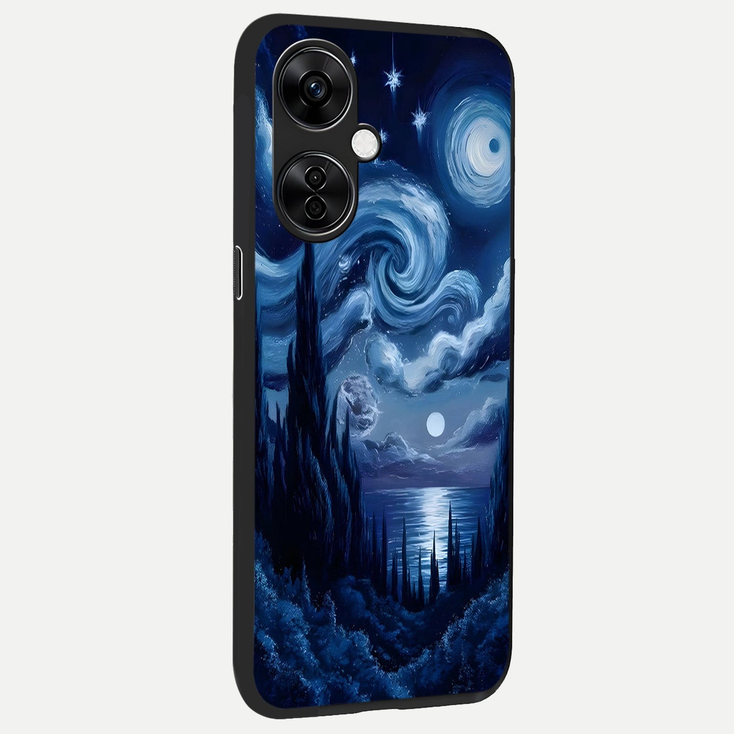 Celestial Dream Van Gogh back cover For Oneplus Nord CE3 Lite slim fit glass case with vibrant aesthetic design
