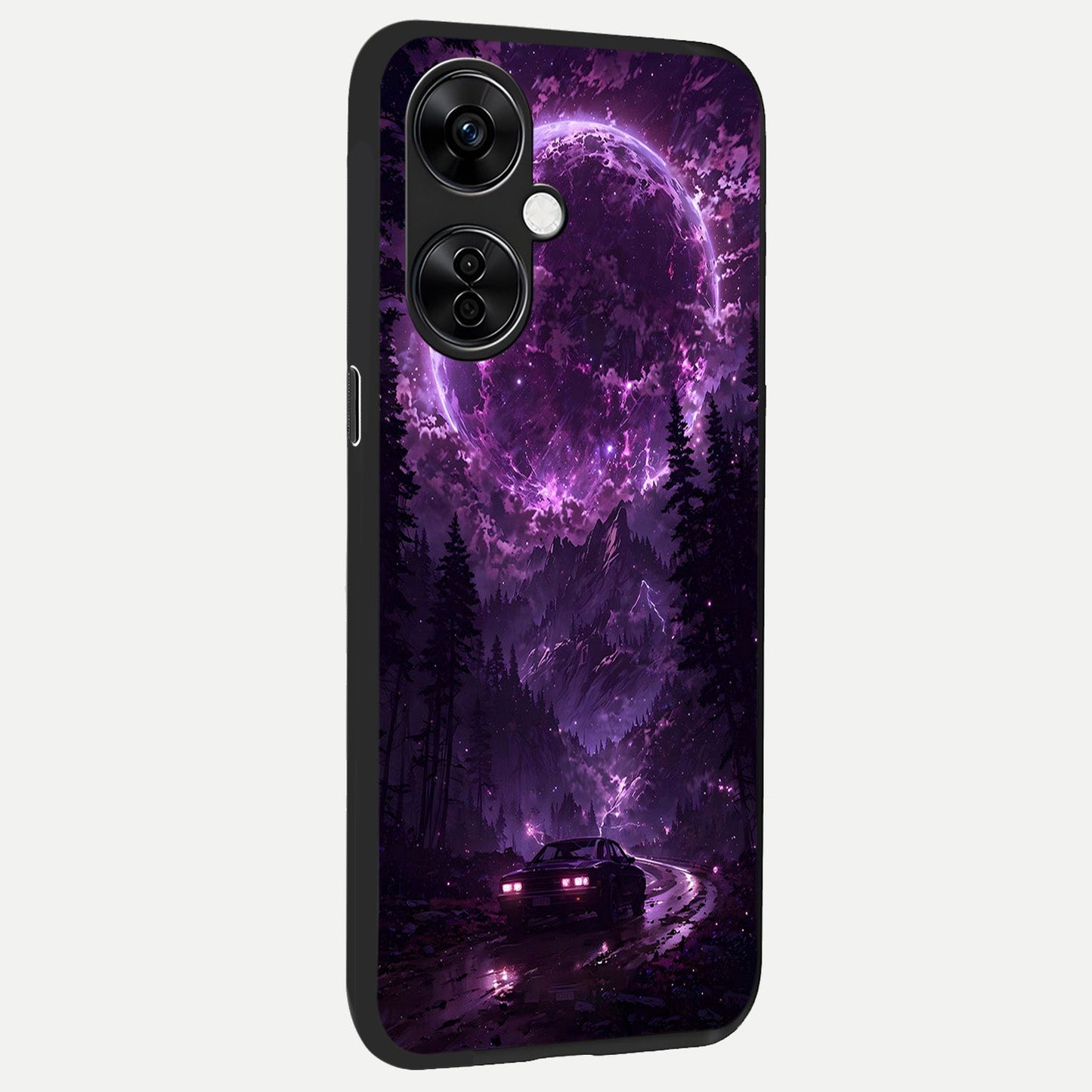Eternal Cosmic Drive back cover For Oneplus Nord CE3 Lite slim fit glass case with vibrant aesthetic design