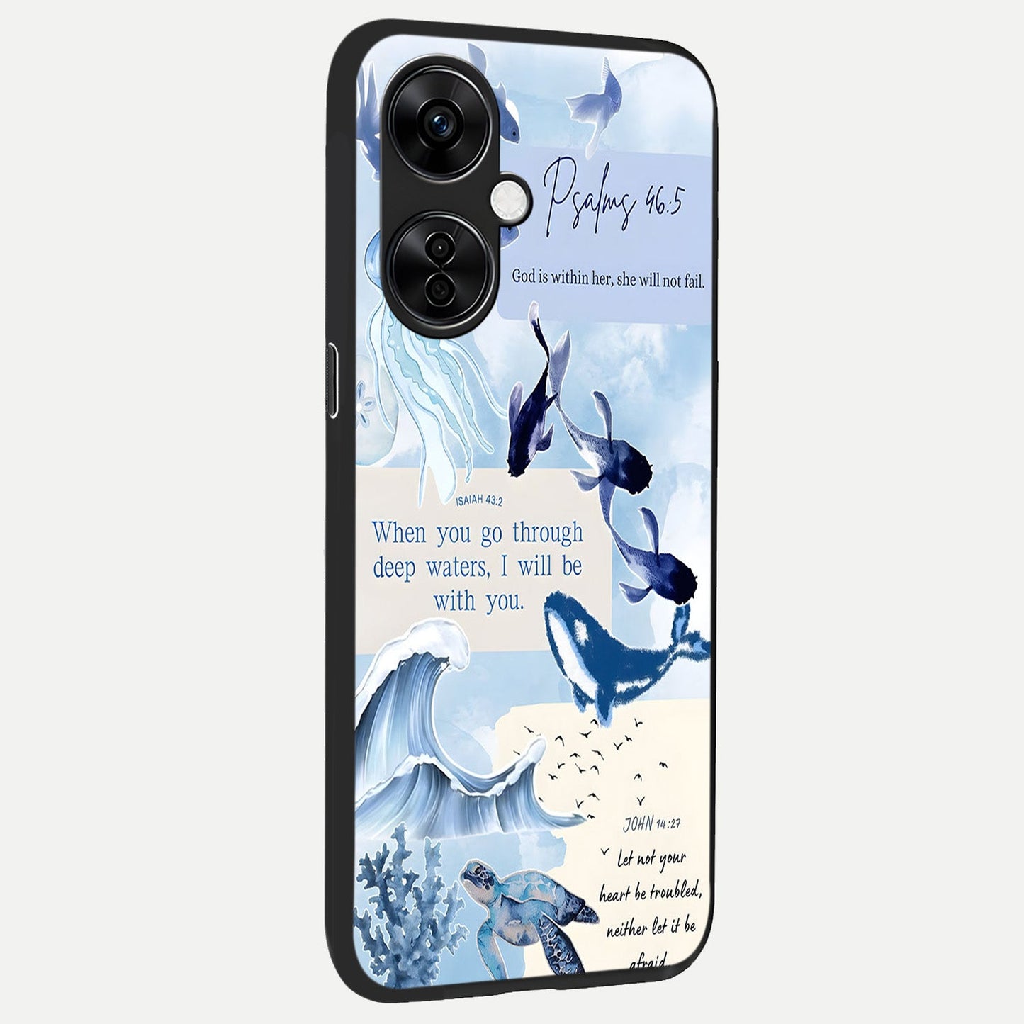 Faithful Ocean Promise back cover For Oneplus Nord CE3 Lite slim fit glass case with vibrant aesthetic design