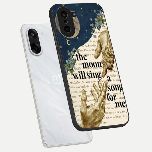 Aesthetic Divine phone case For Oneplus Nord CE5 showing premium glass back cover with detailed artwork