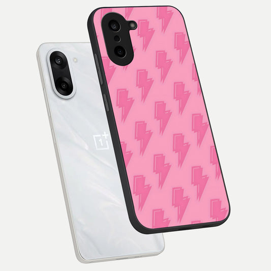 Pink Moo Magic phone case For Oneplus Nord CE5 showing premium glass back cover with detailed artwork