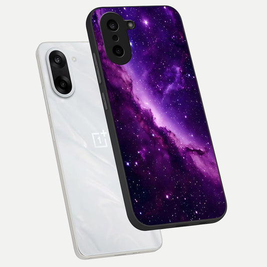 Purple Shade Sky phone case For Oneplus Nord CE5 showing premium glass back cover with detailed artwork