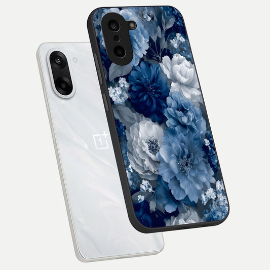 Royal Bloom Garden phone case For Oneplus Nord CE5 showing premium glass back cover with detailed artwork