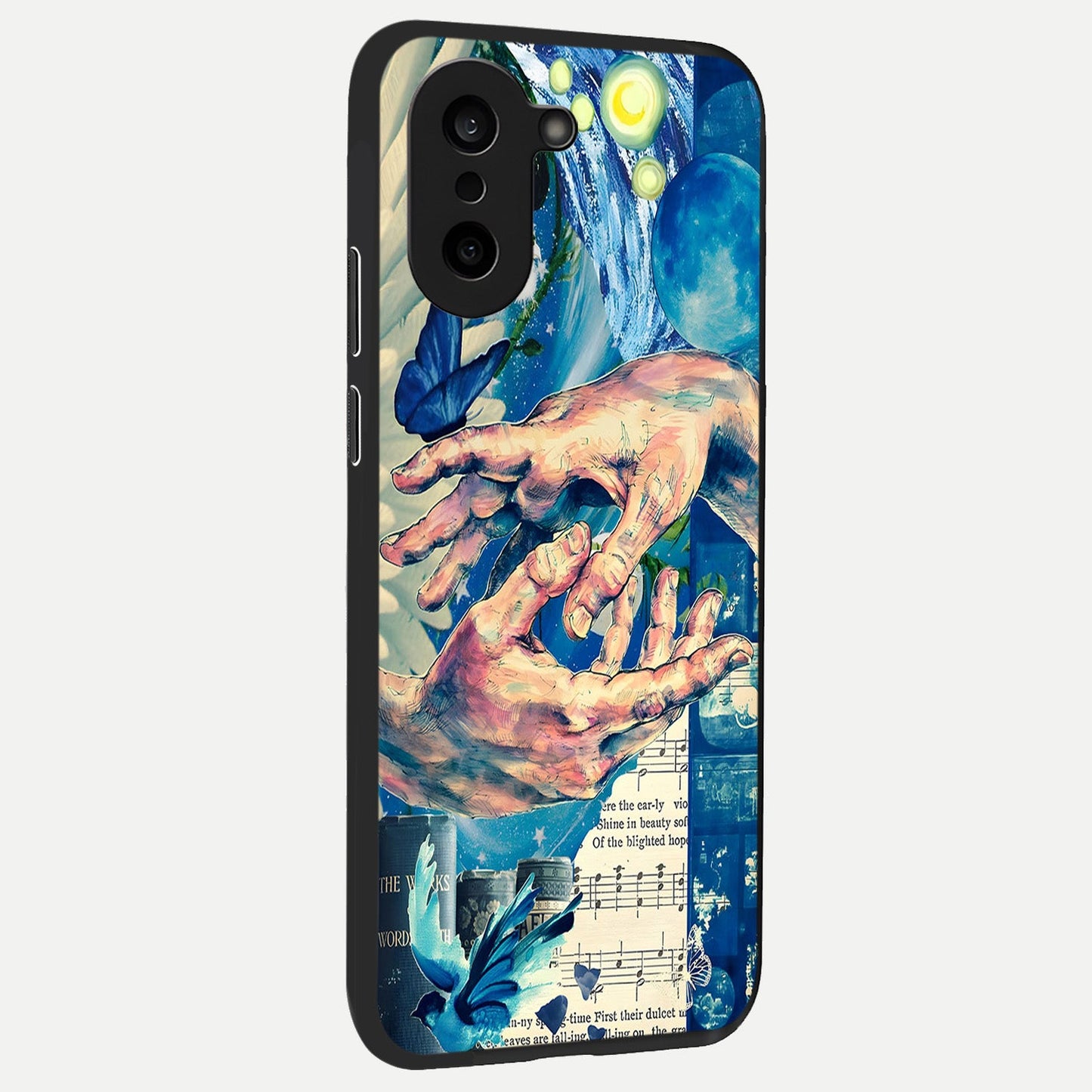Aesthetic Divider back cover For Oneplus Nord CE5 slim fit glass case with vibrant aesthetic design