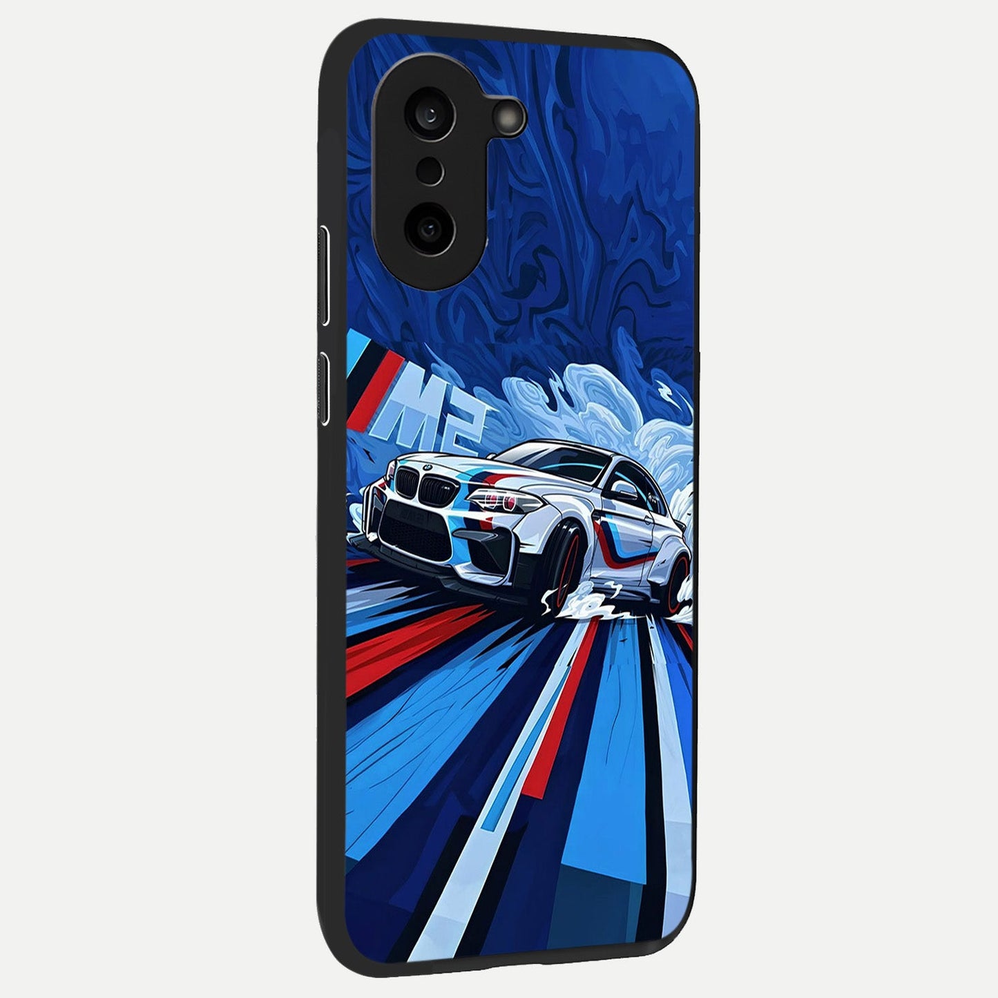 Drift Power Rush back cover For Oneplus Nord CE5 slim fit glass case with vibrant aesthetic design