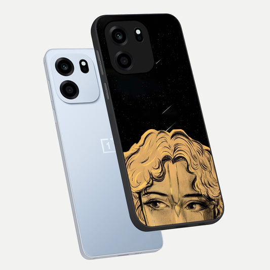 Celestial Gods Plan phone case For OnePlus Nord CE 6 showing premium glass back cover with detailed artwork