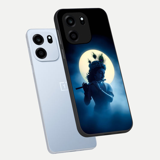 Divine Moon Flute phone case For OnePlus Nord CE 6 showing premium glass back cover with detailed artwork