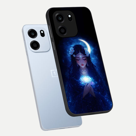 Mystic Moon Queen phone case For OnePlus Nord CE 6 showing premium glass back cover with detailed artwork