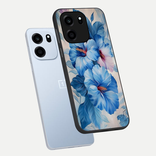 Ocean Hibiscus Grace phone case For OnePlus Nord CE 6 showing premium glass back cover with detailed artwork