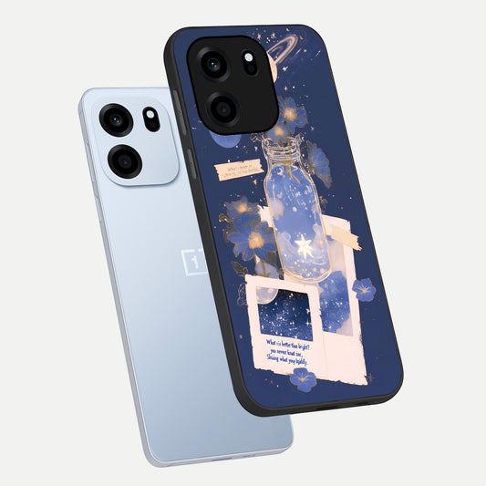 Starlit Cosmic Jar phone case For OnePlus Nord CE 6 showing premium glass back cover with detailed artwork