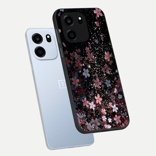 Starlit Flower Dreams phone case For OnePlus Nord CE 6 showing premium glass back cover with detailed artwork