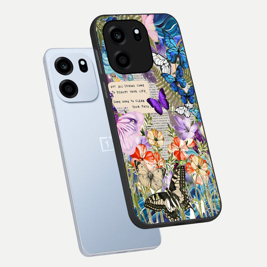Storm Path Bloom phone case For OnePlus Nord CE 6 showing premium glass back cover with detailed artwork