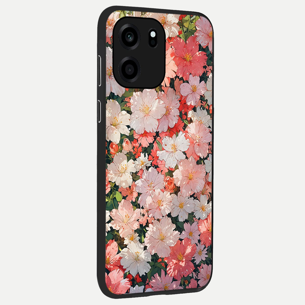 Blush Bloom Field back cover For OnePlus Nord CE 6 slim fit glass case with vibrant aesthetic design