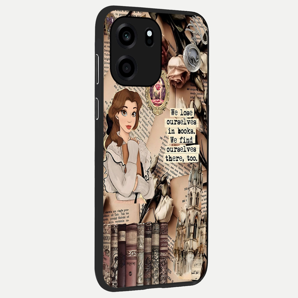 Bookish Dream World back cover For OnePlus Nord CE 6 slim fit glass case with vibrant aesthetic design