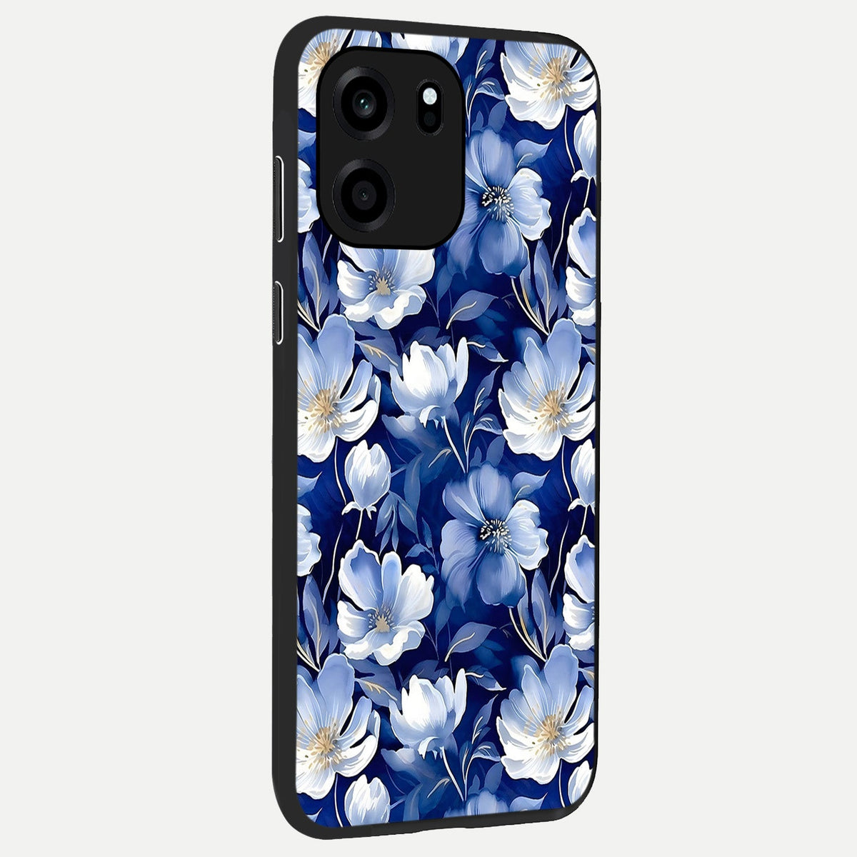 Cute Floral Patterns back cover For OnePlus Nord CE 6 slim fit glass case with vibrant aesthetic design
