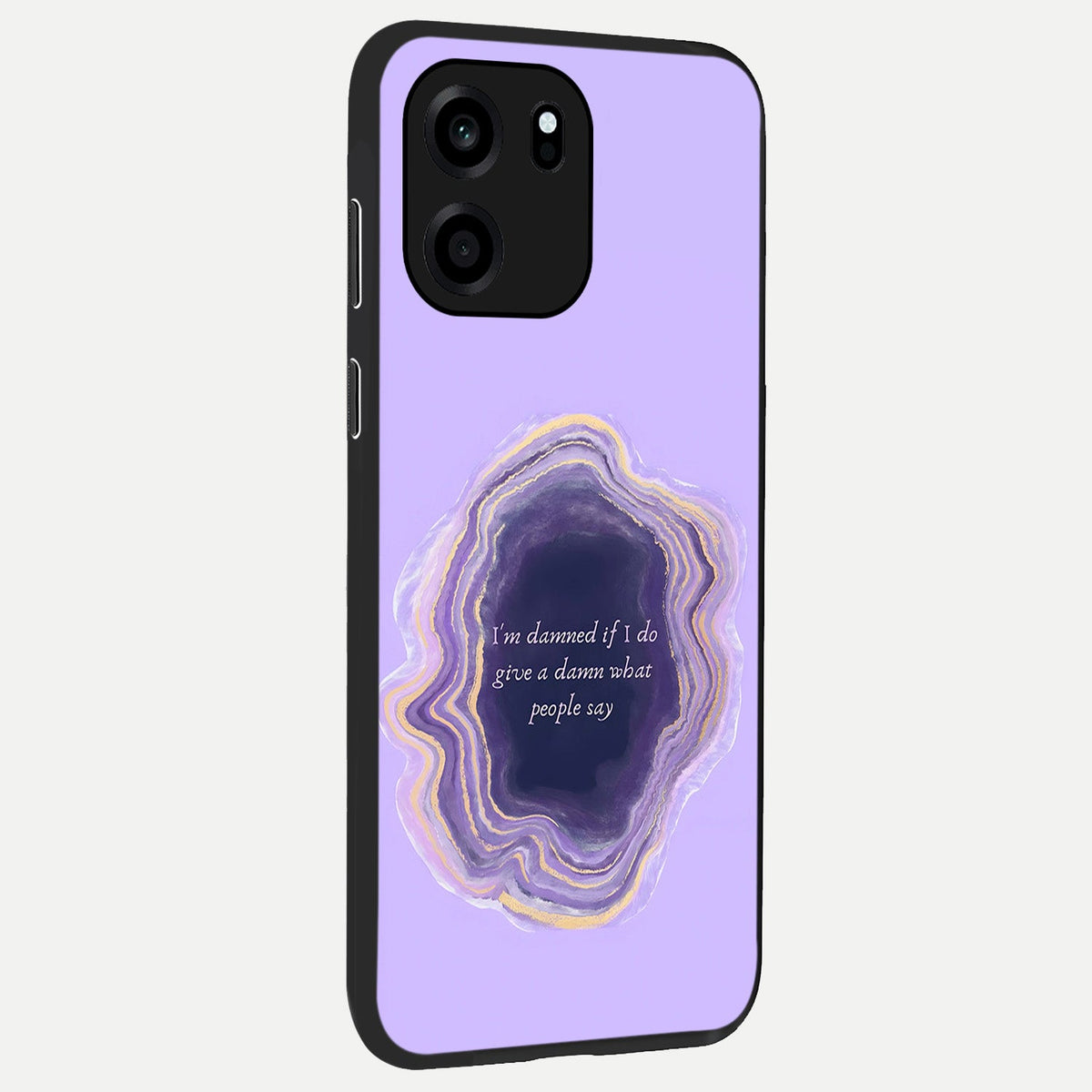 Damned People Quote back cover For OnePlus Nord CE 6 slim fit glass case with vibrant aesthetic design