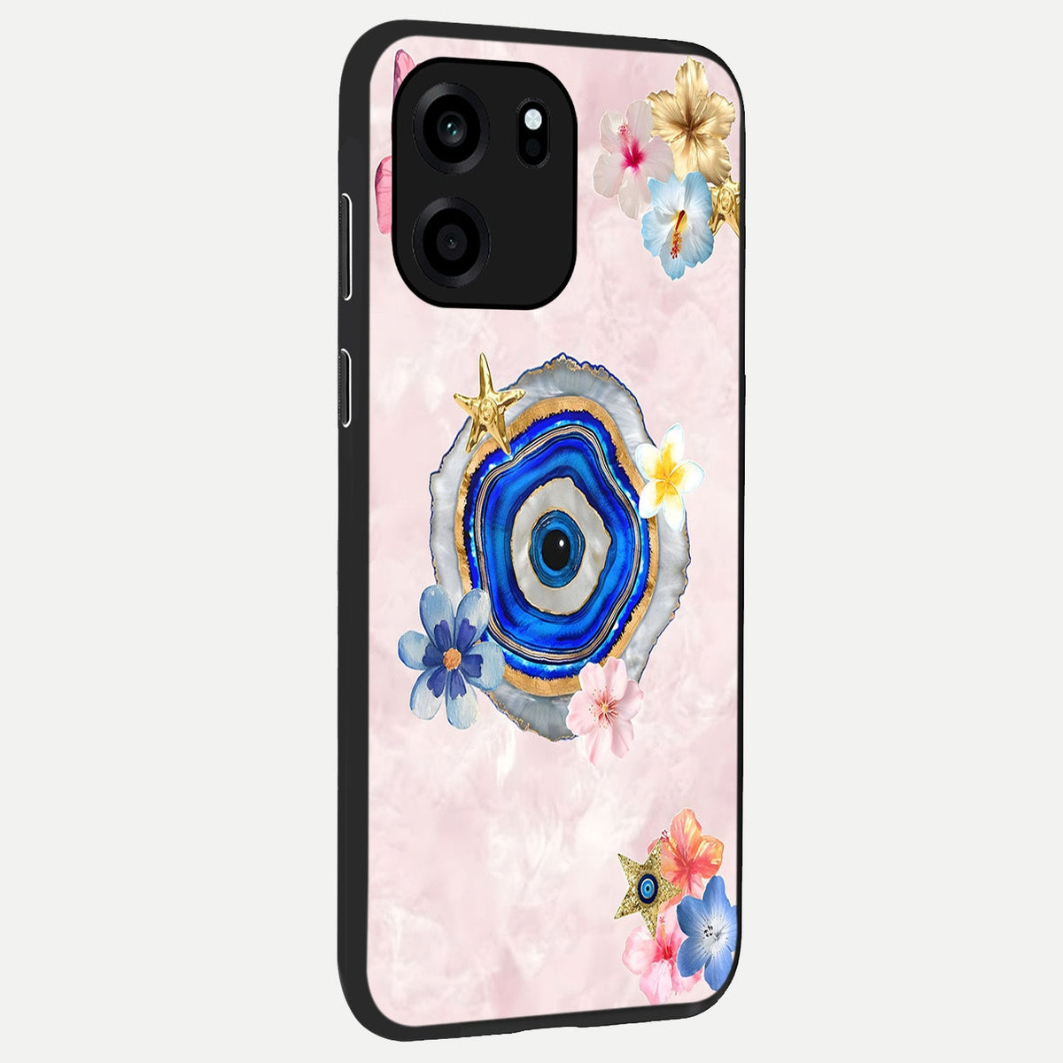 Divine Aura Bloom back cover For OnePlus Nord CE 6 slim fit glass case with vibrant aesthetic design