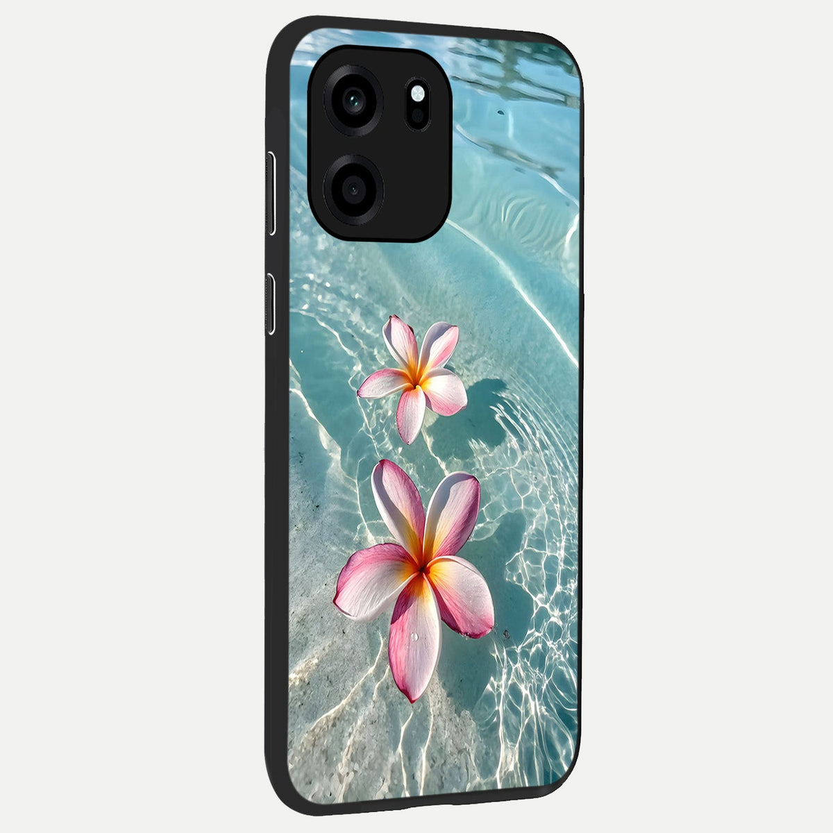 Floating Bloom Bliss back cover For OnePlus Nord CE 6 slim fit glass case with vibrant aesthetic design