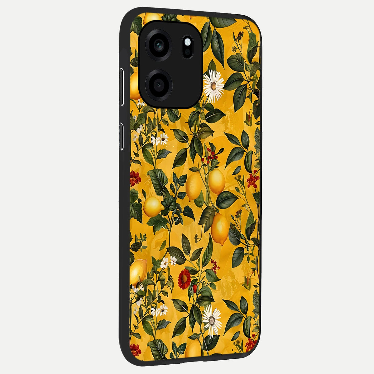 Golden Lemon Field back cover For OnePlus Nord CE 6 slim fit glass case with vibrant aesthetic design