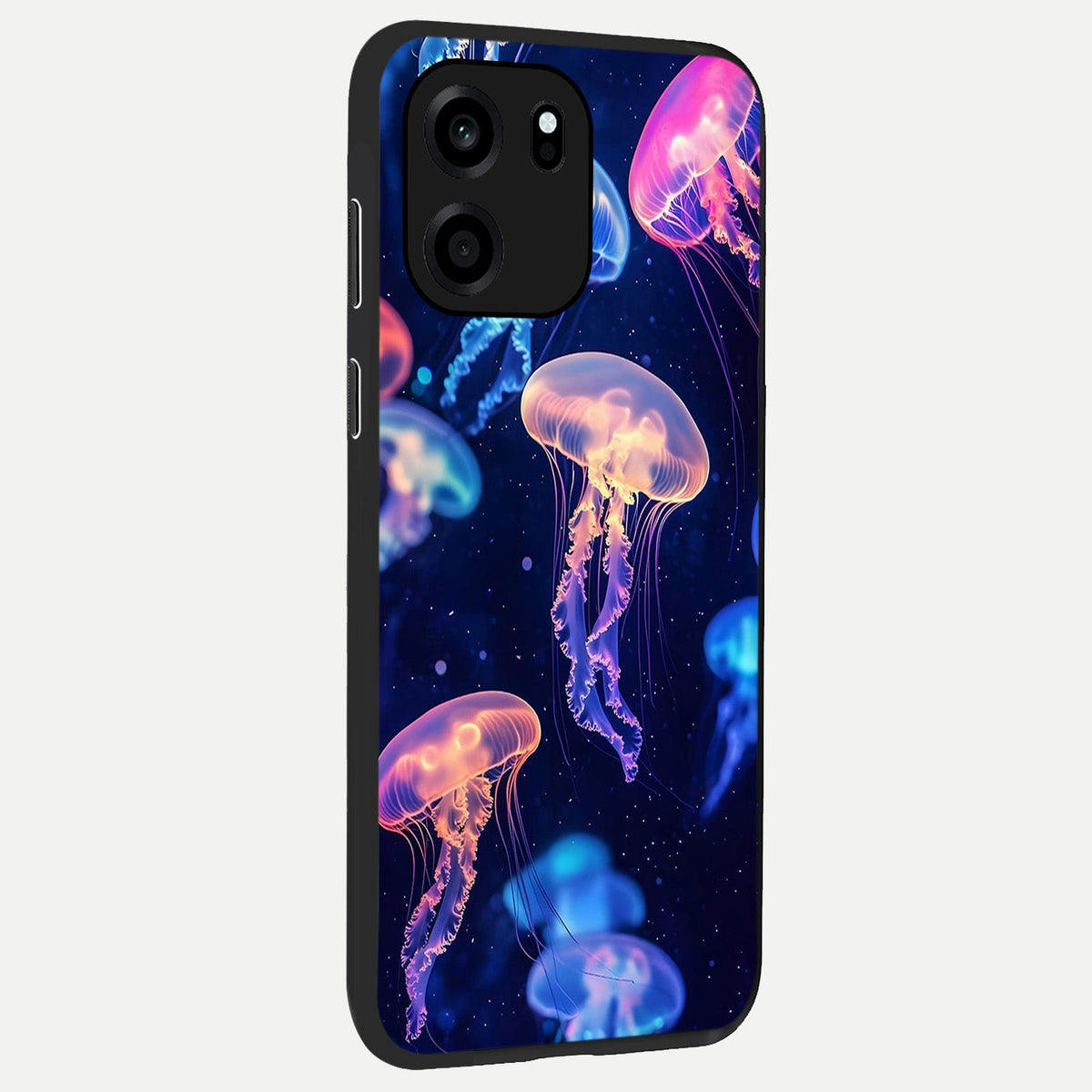 Jellyfish Pattern back cover For OnePlus Nord CE 6 slim fit glass case with vibrant aesthetic design