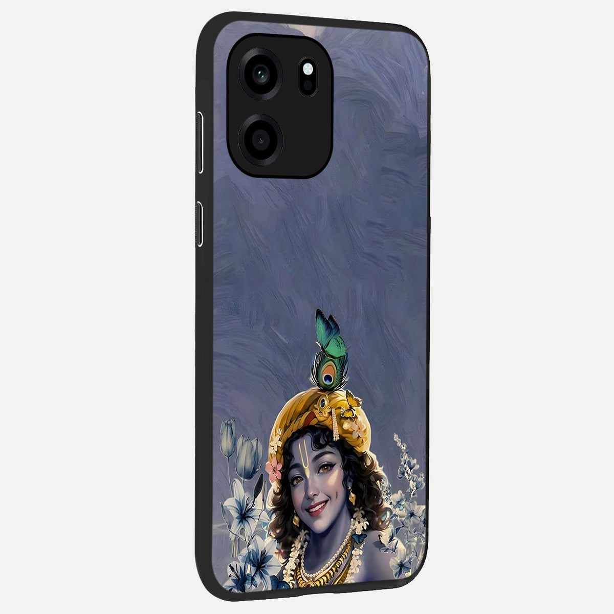 Lord Krishna back cover For OnePlus Nord CE 6 slim fit glass case with vibrant aesthetic design