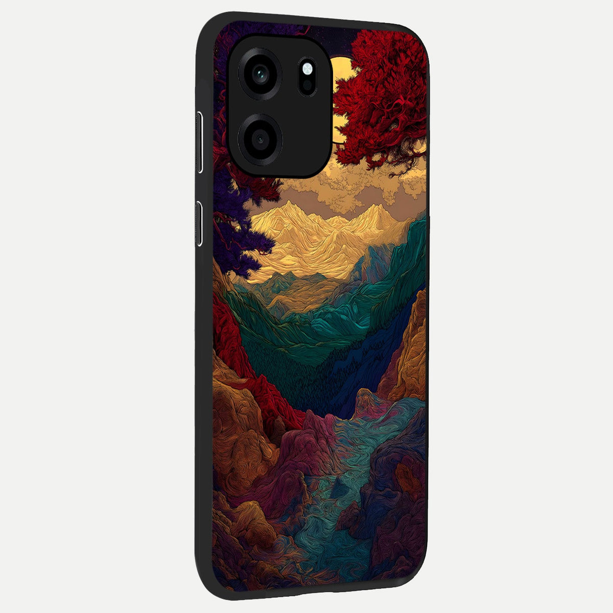 Mystic Valley Light back cover For OnePlus Nord CE 6 slim fit glass case with vibrant aesthetic design