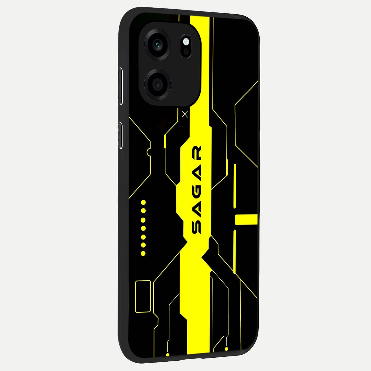 Neon CYBERPUNK Custom Name back cover For OnePlus Nord CE 6 slim fit glass case with vibrant aesthetic design