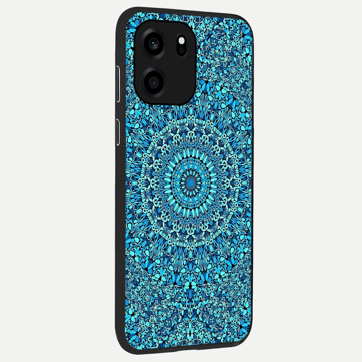 Ocean Bloom Mandala back cover For OnePlus Nord CE 6 slim fit glass case with vibrant aesthetic design