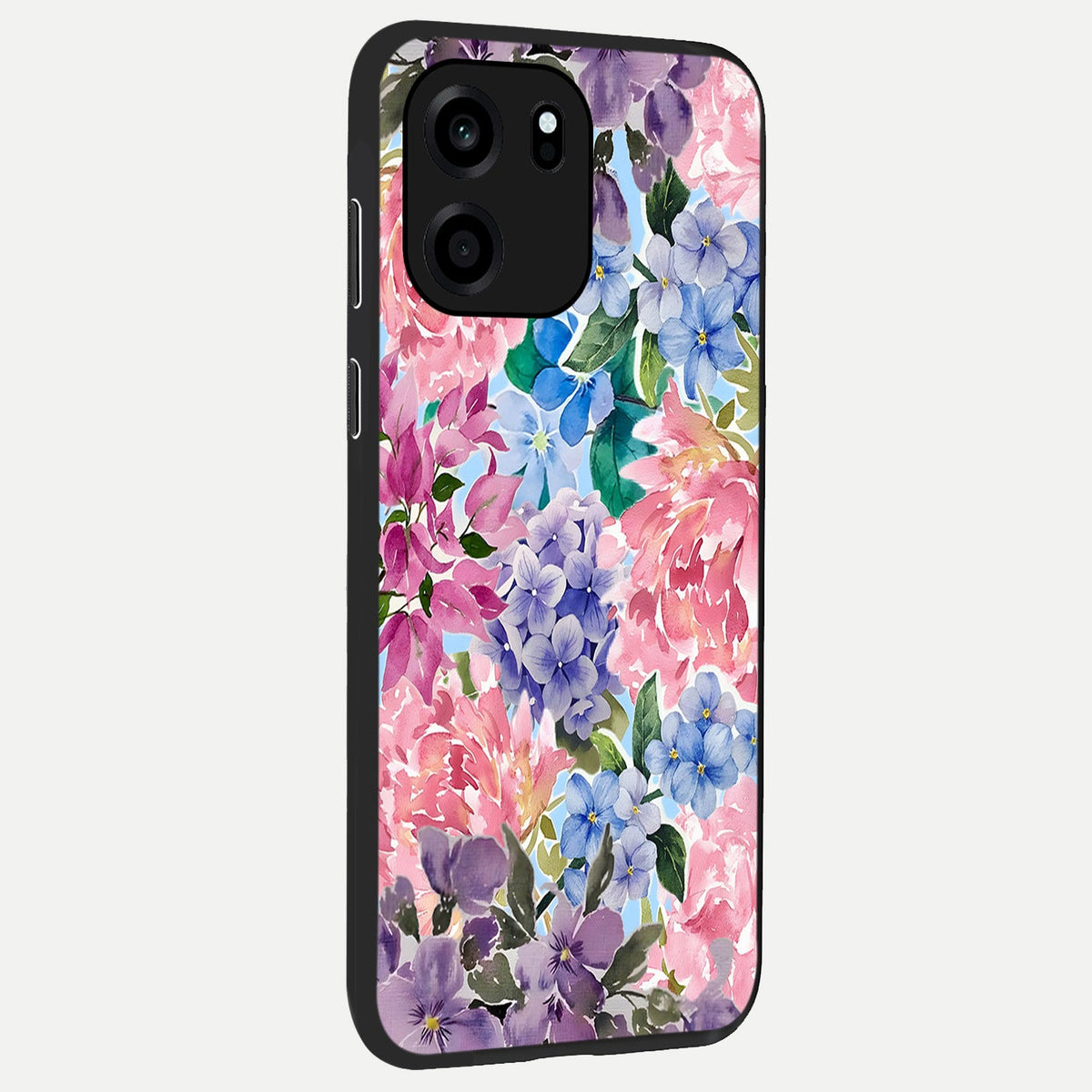 Pastel Floral Mix back cover For OnePlus Nord CE 6 slim fit glass case with vibrant aesthetic design