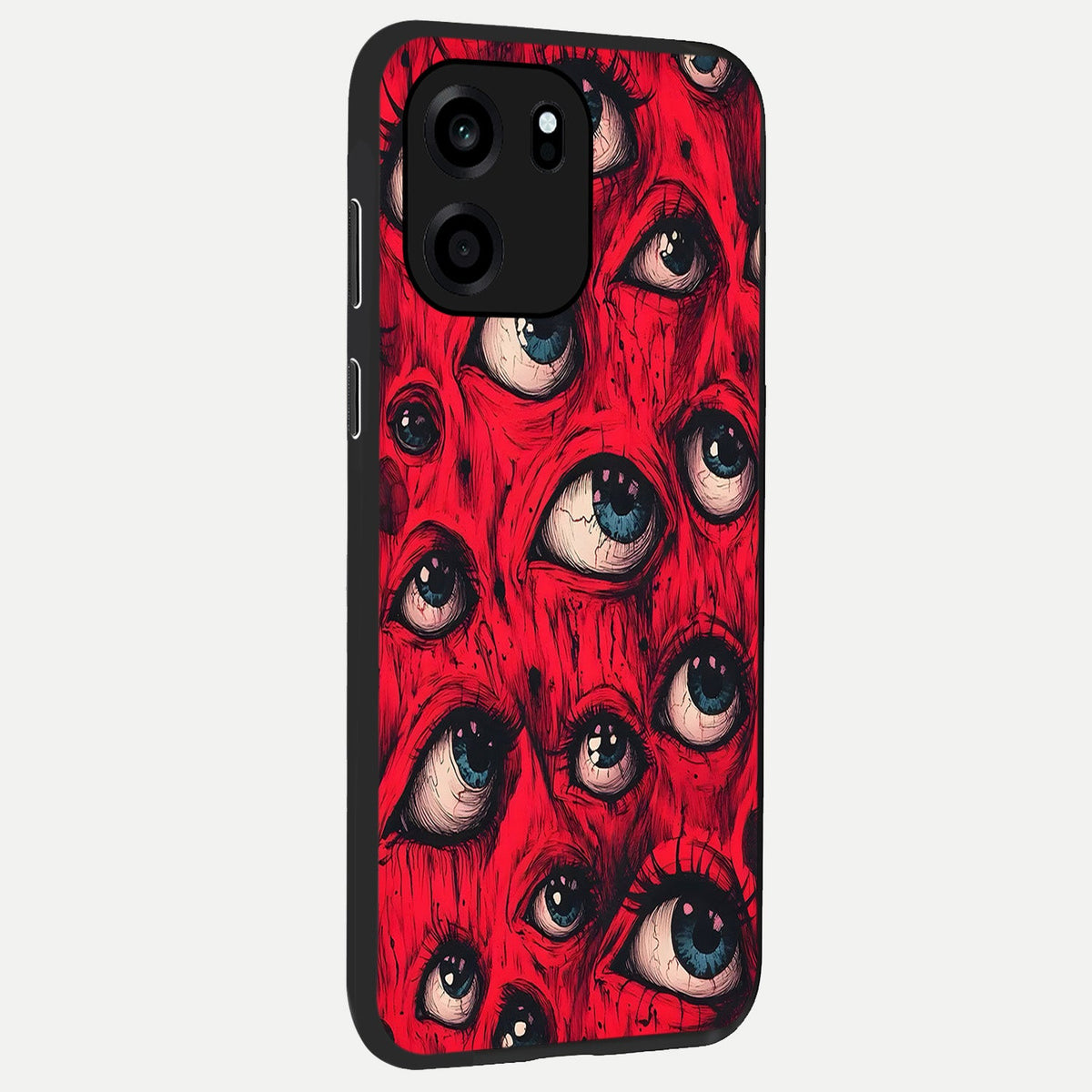 Red Eyes Pattern back cover For OnePlus Nord CE 6 slim fit glass case with vibrant aesthetic design
