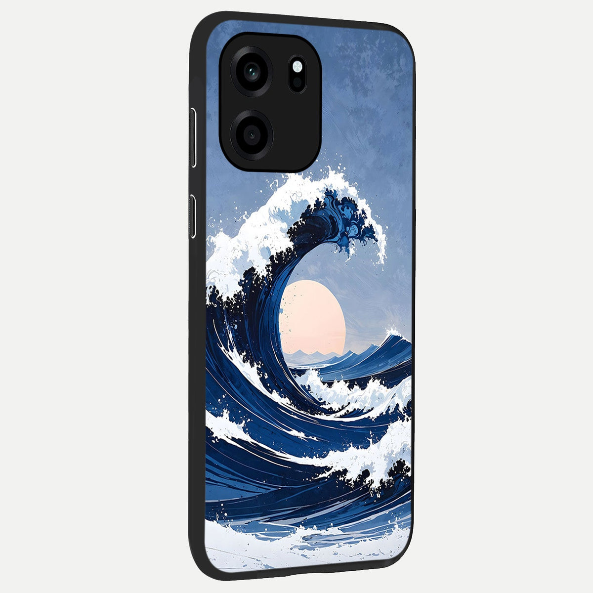 Rising Tide Power back cover For OnePlus Nord CE 6 slim fit glass case with vibrant aesthetic design