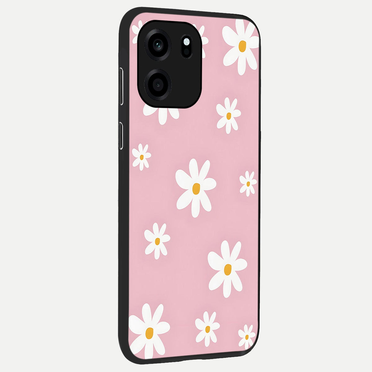 Soft Daisy Bliss back cover For OnePlus Nord CE 6 slim fit glass case with vibrant aesthetic design