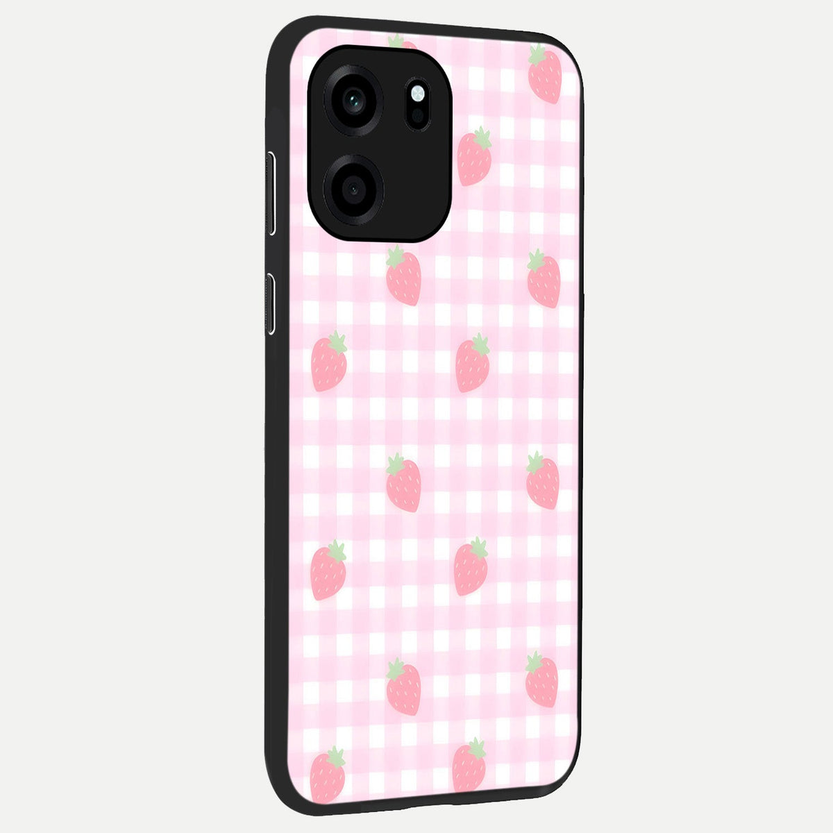 Strawberry Picnic Love back cover For OnePlus Nord CE 6 slim fit glass case with vibrant aesthetic design
