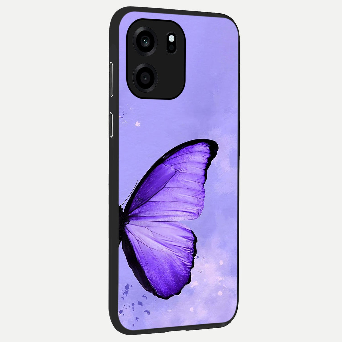 Violet Dream Wing back cover For OnePlus Nord CE 6 slim fit glass case with vibrant aesthetic design