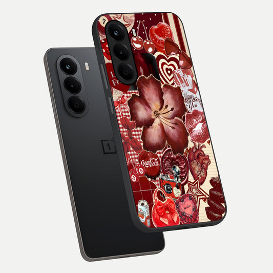 Aesthetic Little Freak phone case For OnePlus Nord CE 6 Lite showing premium glass back cover with detailed artwork