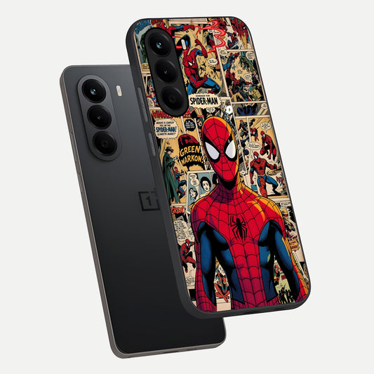 Aesthetic Spider phone case For OnePlus Nord CE 6 Lite showing premium glass back cover with detailed artwork