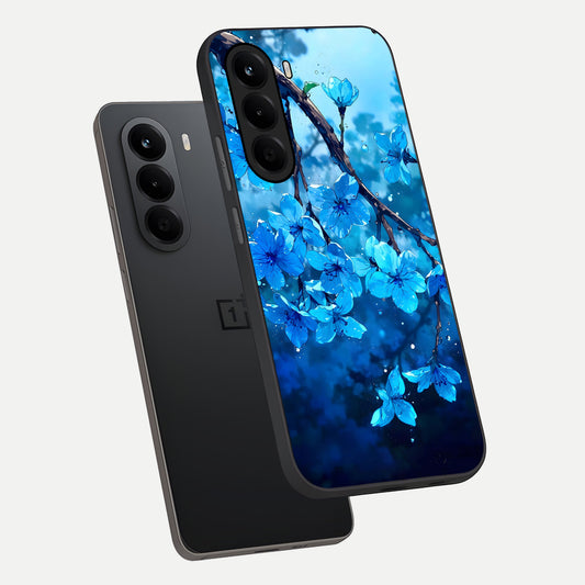 Blue Blossoms Branch phone case For OnePlus Nord CE 6 Lite showing premium glass back cover with detailed artwork