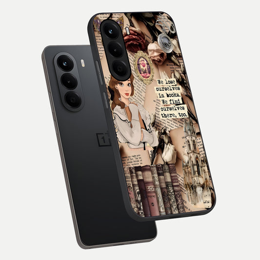 Bookish Dream World phone case For OnePlus Nord CE 6 Lite showing premium glass back cover with detailed artwork