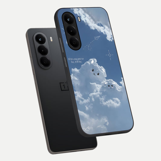 Cloud Bunny Dreams phone case For OnePlus Nord CE 6 Lite showing premium glass back cover with detailed artwork