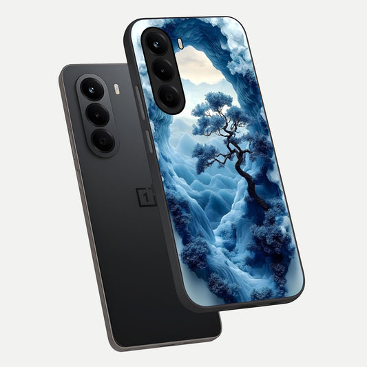Frozen Serenity Gate phone case For OnePlus Nord CE 6 Lite showing premium glass back cover with detailed artwork