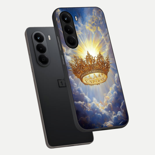 Heavenly Crown Light phone case For OnePlus Nord CE 6 Lite showing premium glass back cover with detailed artwork
