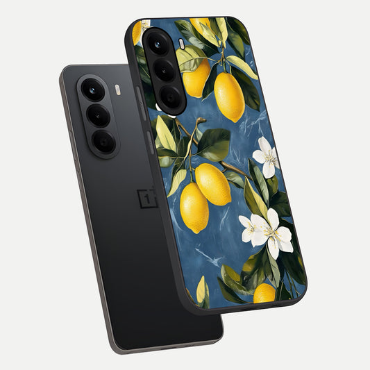Lemon Dream Garden phone case For OnePlus Nord CE 6 Lite showing premium glass back cover with detailed artwork