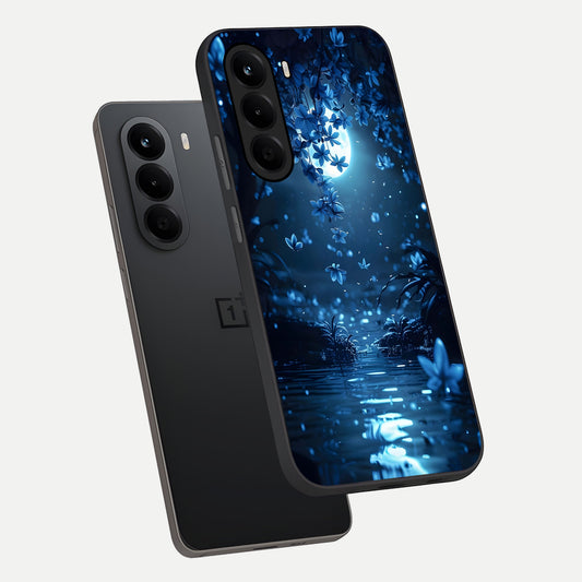 Moonlight Petal Dream phone case For OnePlus Nord CE 6 Lite showing premium glass back cover with detailed artwork